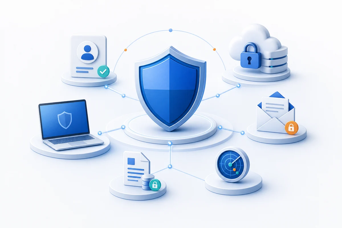 Microsoft 365 identity, endpoint, email, cloud, and data protection